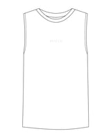The Mens Ribbed Tank - White - MNLY - Center Chest - Embroidered - eaeaea