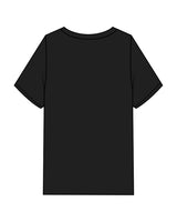 The Mens Heavyweight Tee - Black - Corefire - Center Chest Stacked - Printed - White