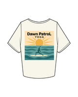 The Crop Tee - Off White - Dawn Patrol - Left Chest & Center Back - Full Color