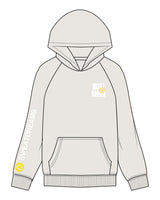 The Mens Hoodie - Washed Bone - SWEATDREAMS - Right Sleeve & Left Chest Stacked - Full Color