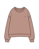 The Womens Crewneck - Clay - Aesthetics Injector - Left Chest - NP - Tone on Tone