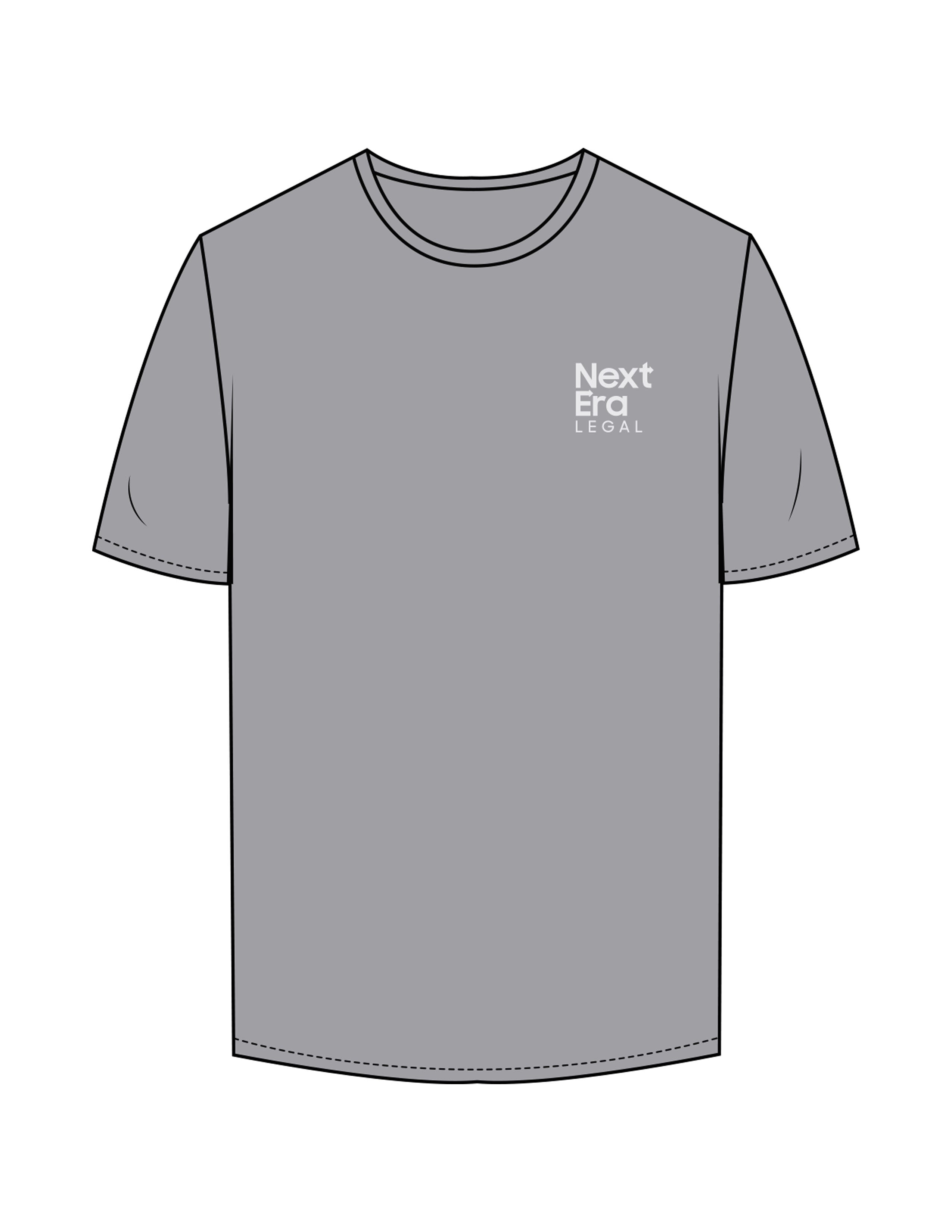 The Mens Tee - Heather - Next Era Legal - Left Chest Stacked - Printed - Full Color