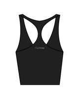 The Racer Tank - Black - Flightform - Center Chest & Back Center - White