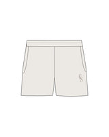 The Mens Sweat Shorts - Bone - Christian Singles Hub - Left Leg - Printed - Tone on Tone
