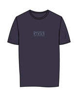 The Womens Tee - Midnight - Pacific Ridge - Center Chest Stacked - Printed - Powder
