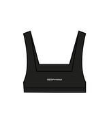 The Box Cut Bra - Black - Instaphysiques - Center Chest & Back Center - White