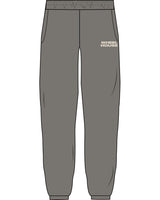 The Mens Sweatpants - Washed Gray - Wheel House NY - Left Leg Stacked - Embroidered - Off White