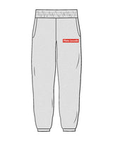 The Womens Sweatpants - Heather - Pilates Leucadia - Left Leg Pocket - Full color