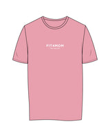 The Mens Tee - Bubblegum - F4Mom-TriValley - Center Chest Stacked & Center Back Stacked - Printed - White
