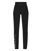 The Basic Legging - Black - Flightform - Left Leg & Back Center Waist - White