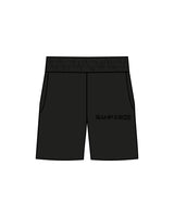 The Mens Sweat Shorts - Black - Ramp N Rize - Left Leg Pocket - Printed - Tone on Tone