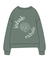 The Midweight Unisex Crewneck - Washed Alpine - Balanced Self - Front Neckline & Center Back Stacked - Printed - Full Color