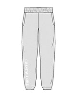 The Womens Sweatpants - Heather - Coastal Core - Right Leg To Bottom - White