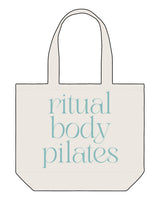 The Tote Bag - Natural - Ritual Body - Center Stacked - #89BCBE