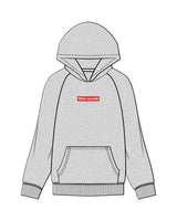 The Womens Hoodie - Heather - Pilates Leucadia - Center Chest - Full Color