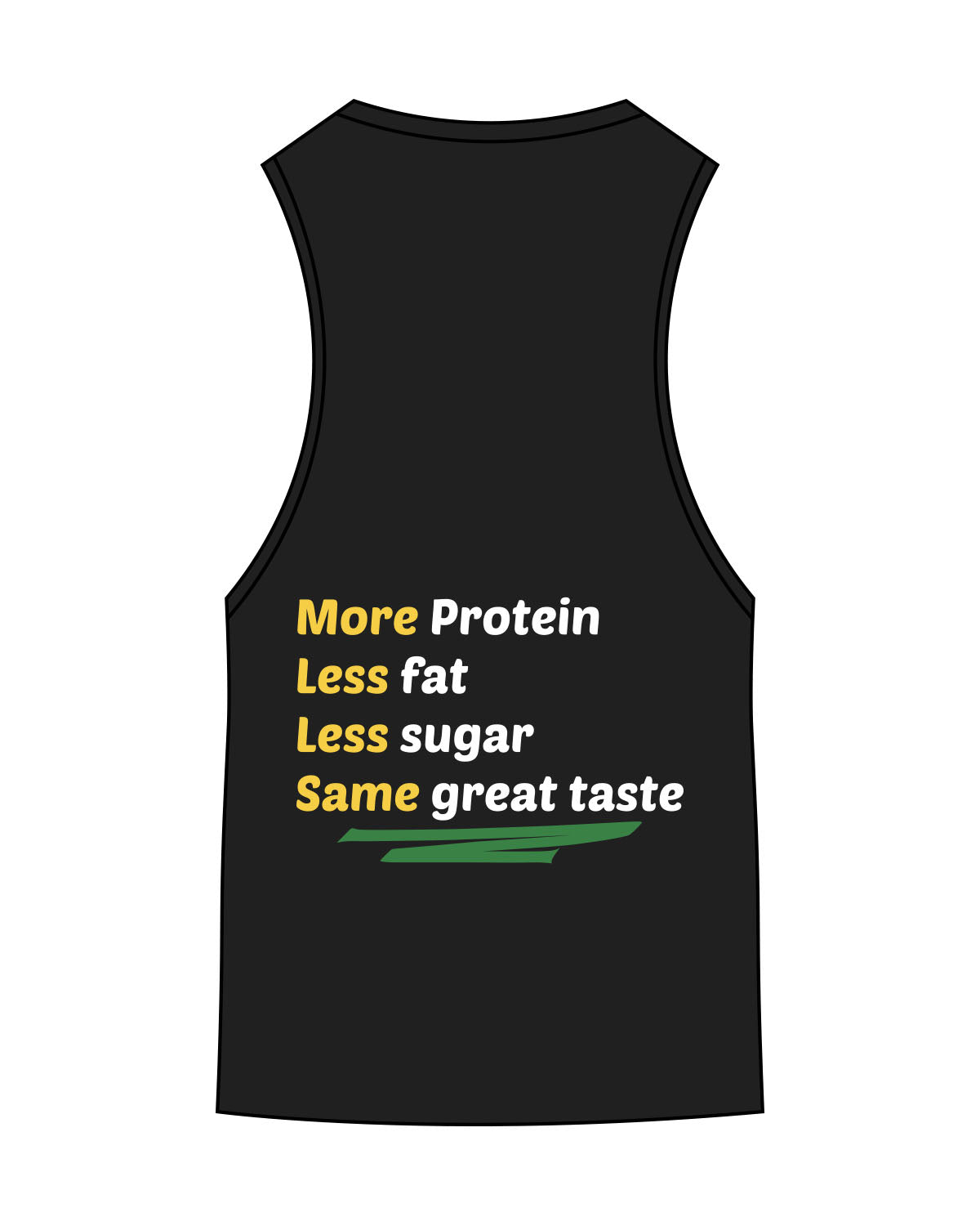 The Scoop Muscle Tank - Black - MBC LA COSTA - Center Chest & Back 4 Stacks - Printed - Full Color