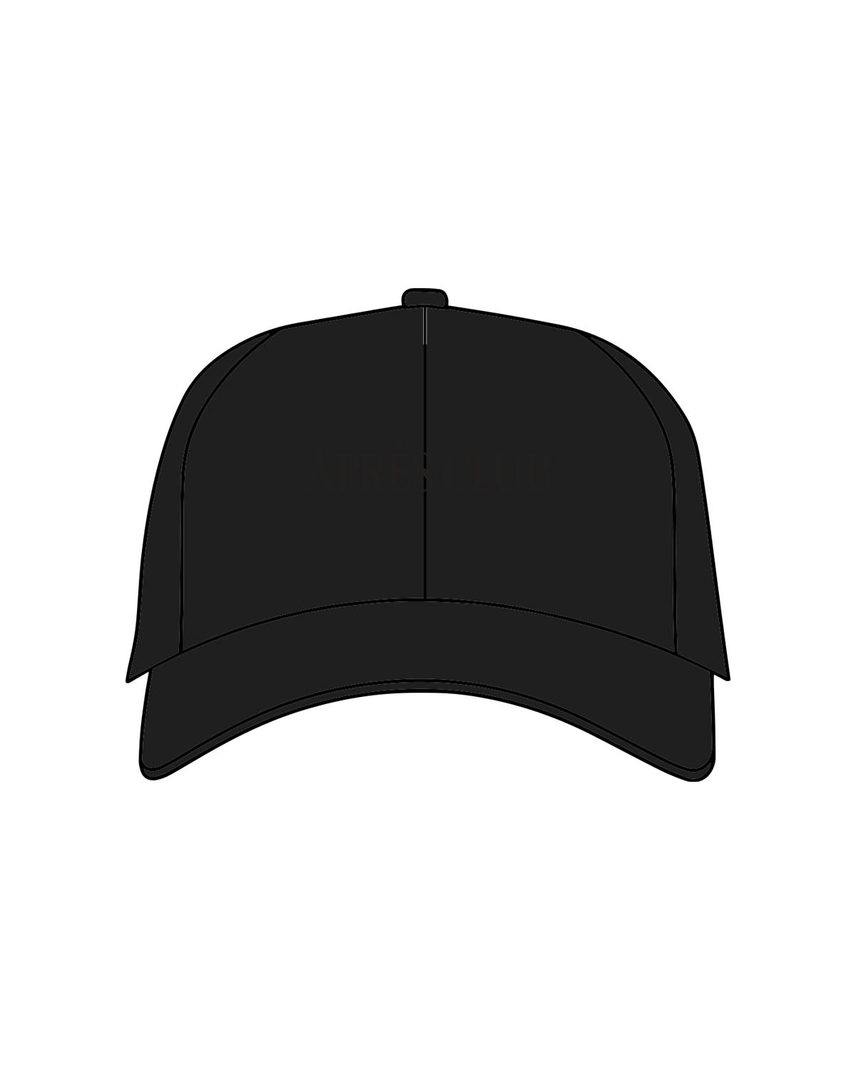 The Dad Hat - Black - Lagree Tahoe - Center Brim - Embroidered - Tone on Tone