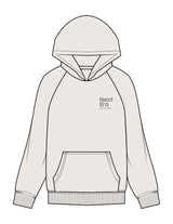 The Womens Hoodie - Bone - Next Era Legal - Left Chest Stacked - Printed - Full Color