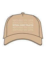 The Foam Trucker Hat - Sand - - Ritual Body - Center Stacked - White