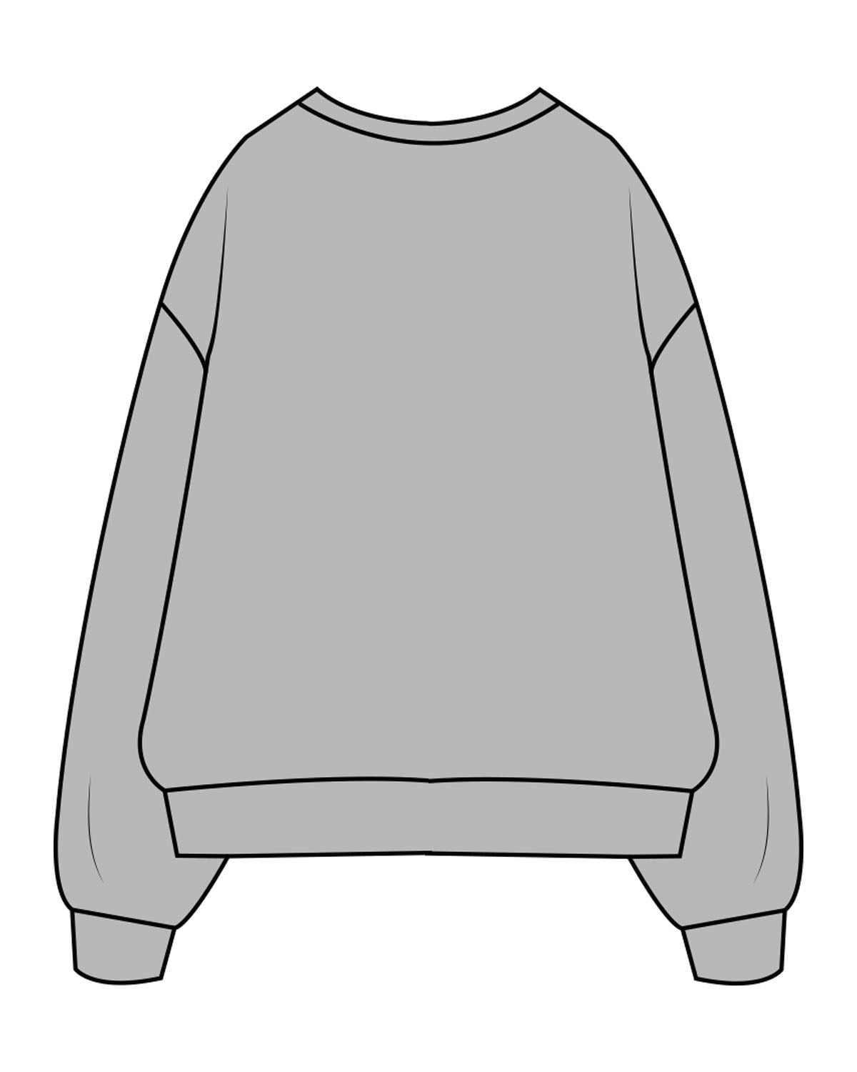 The Mens Crewneck - Heather - Corefire - Center Chest Stacked - Printed - Tone on Tone