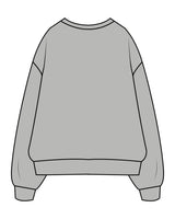 The Mens Crewneck - Heather - Corefire - Center Chest Stacked - Printed - Tone on Tone