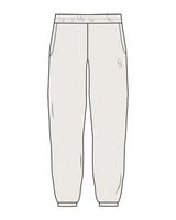 The Mens Sweatpants - Bone - Christian Singles Hub - Left Leg - Printed - Tone on Tone