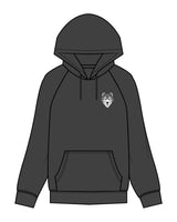 The Mens Classic Hoodie - Charcoal - Collaborative Dog - Left Chest & Back Stacked