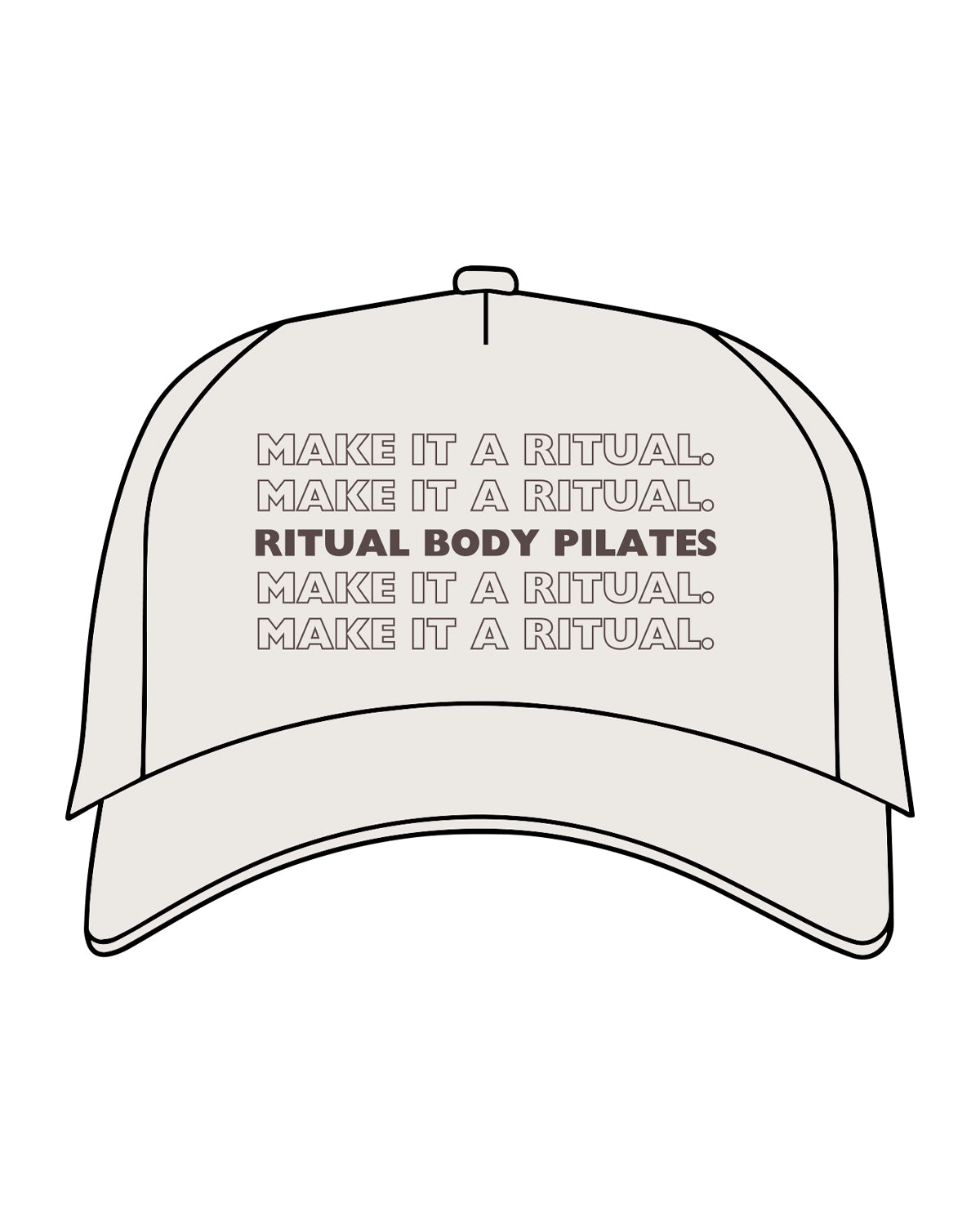 The Foam Trucker - Bone - Ritual Body - Center Stacked - Brown