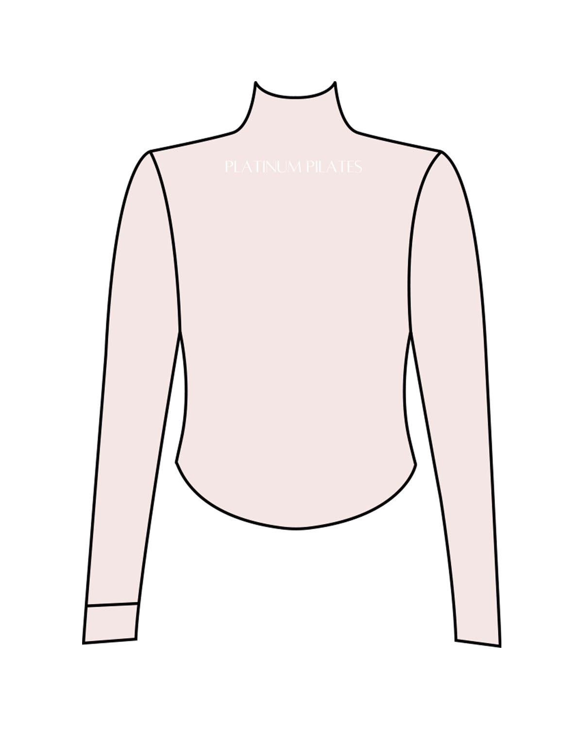The 3/4 Crop Zip Jacket - Pink - Platinum Pilates - Back Top - Printed - White