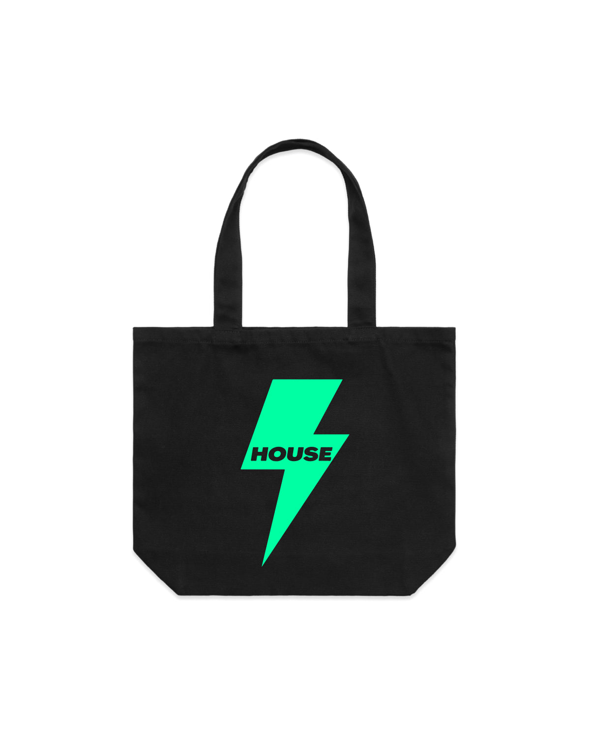 The Zipper Tote Bag - Black - Hilo House - Center - Neon