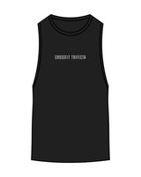 The Scoop Muscle Tank - Black - Crossfit Trifecta - Center Chest & Back Center - Printed - Full Color