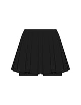 The Basic Skort - Black - Team Sculpted - Left Leg - Printed - White