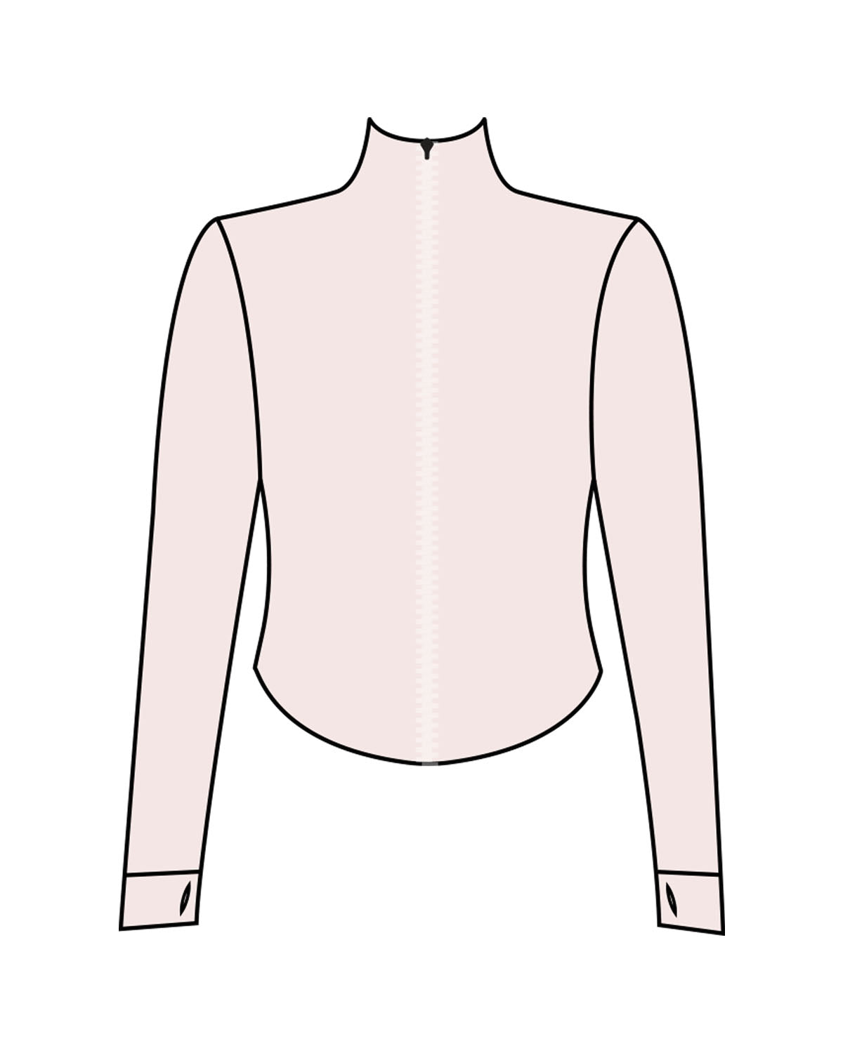 The 3/4 Crop Zip Jacket - Pink - Platinum Pilates - Back Top - Printed - White