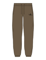 The Mens Classic Sweatpants - Walnut - Team Sculpted - Left Leg Stacked - Printed - Black