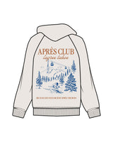 The Womens Hoodie - Bone - Lagree Tahoe - Left Chest Stacked & Center Back Stacked Logo - Printed - Full Color