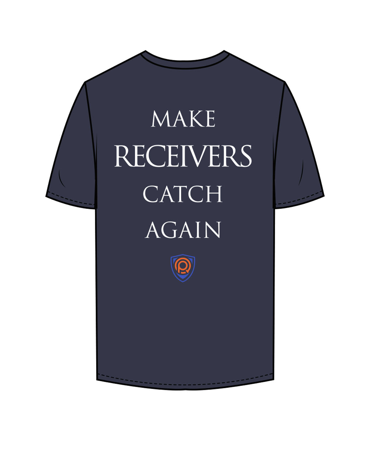 The Mens Tee - Midnight - PURE QUALITY - Left Chest Stacked & Center Back Logo Stacked - Printed - Full Color