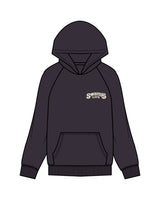 The Mens Hoodie - Ink - Swamis Endless - Left Chest Stacked & Back "ENDLESS COFFEE" - Printed - Full Color