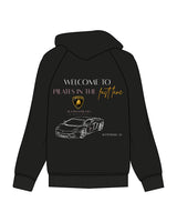 The Womens Zip Hoodie - Black - Platinum Pilates - Left Chest & Back - Printed - Full Color