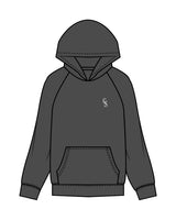 The Mens Hoodie - Washed Gray - Christian Singles Hub - Left Chest - Printed - White