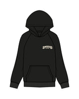 The Mens Hoodie - Black - Swamis Endless - Left Chest Stacked & Back "ENDLESS COFFEE" - Printed - Full Color