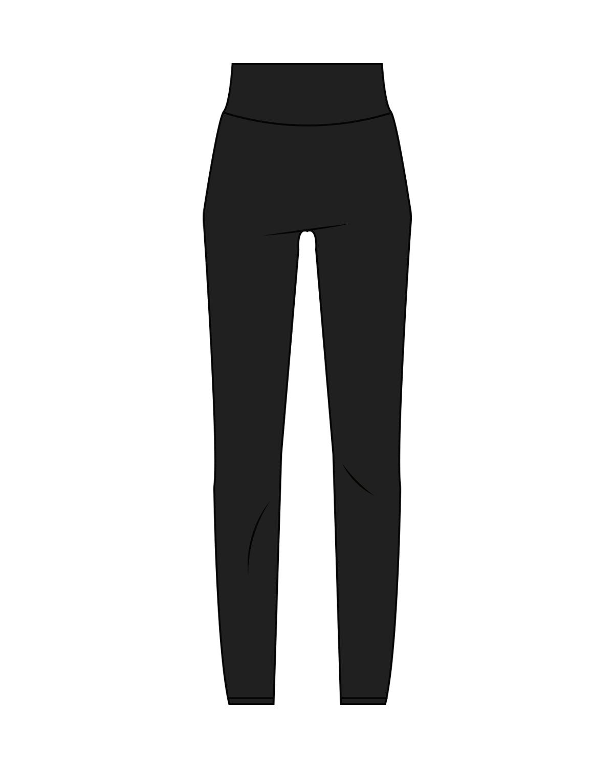 The Basic Legging - Black - Rumble Boxing - Center Back - White