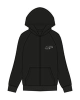 The Womens Zip Hoodie - Black - Platinum Pilates - Left Chest & Back - Printed - Full Color