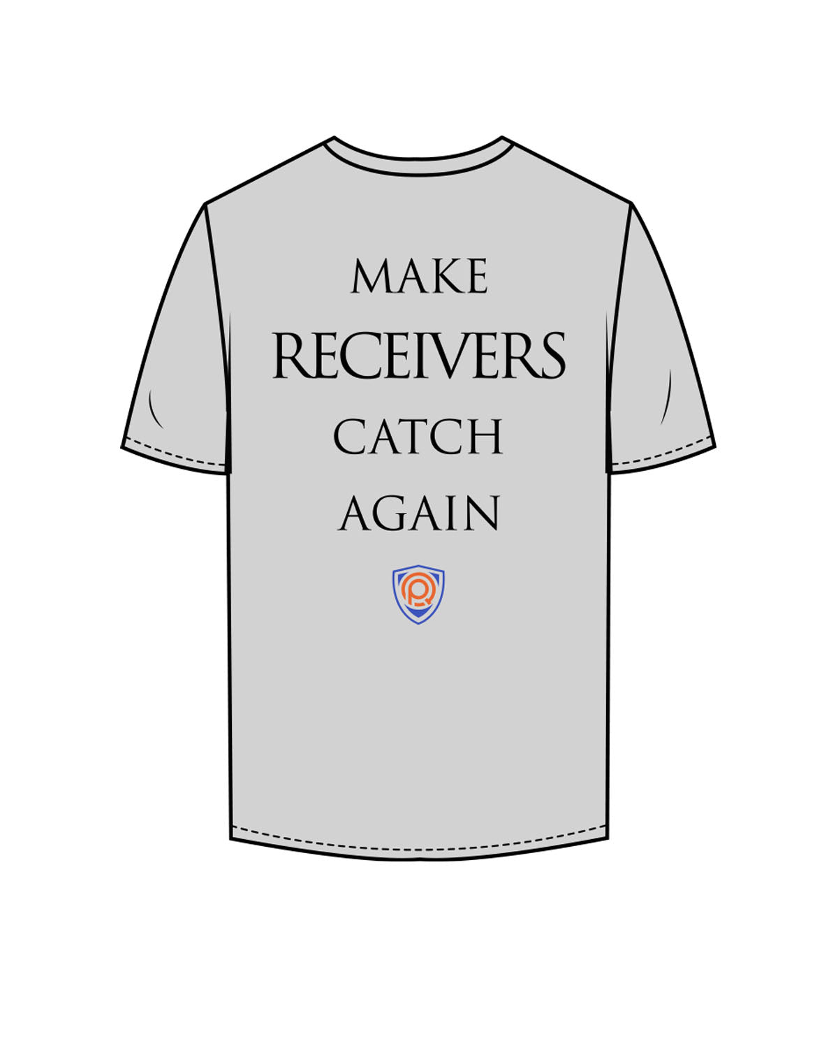 The Mens Tee - Heather - PURE QUALITY - Left Chest Logo Stacked & Center Back Logo Stacked - Printed - Full Color