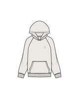 The Mens Hoodie - Bone - Christian Singles Hub - Left Chest - Printed - Tone on Tone