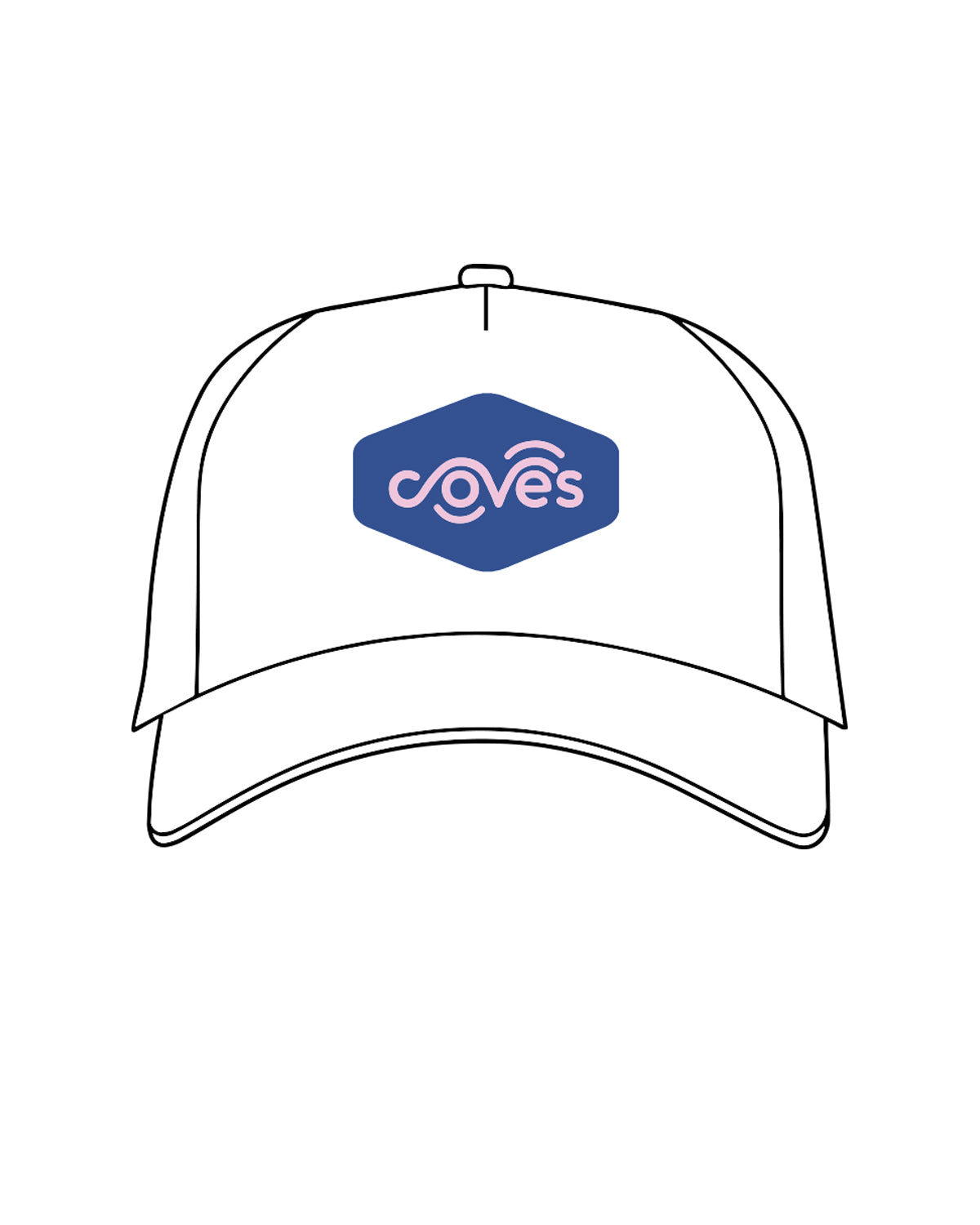 The Foam Trucker - White - Coves - Center - Full Color