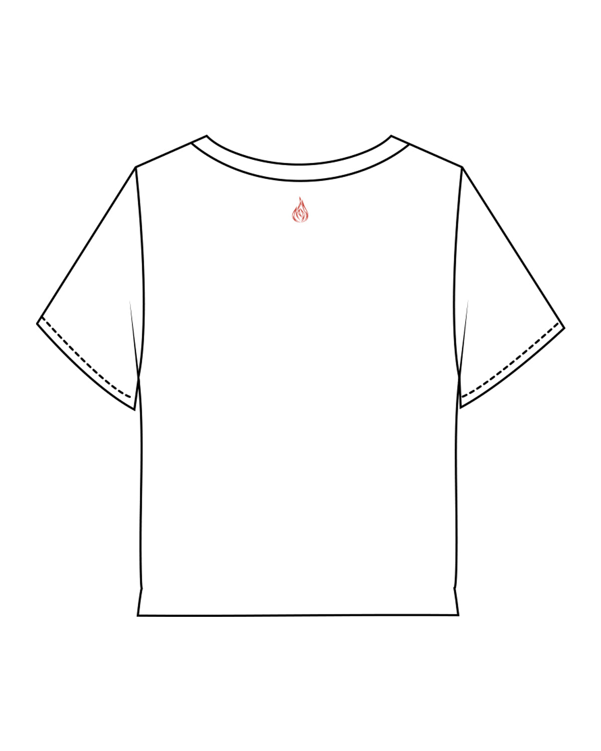 The Micro Rib Baby Tee - White - Corefire - Left Chest "COACH" & Back Center Neckline - Full Color