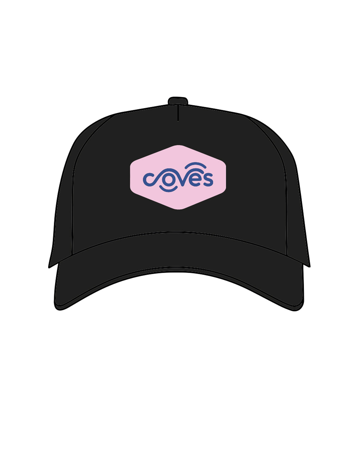 The Foam Trucker - Black - Coves - Center - Full Color