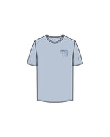 The Mens Tee - Powder - Lagree Tahoe - Left Chest Logo & Center Back Logo - Printed - Cobalt