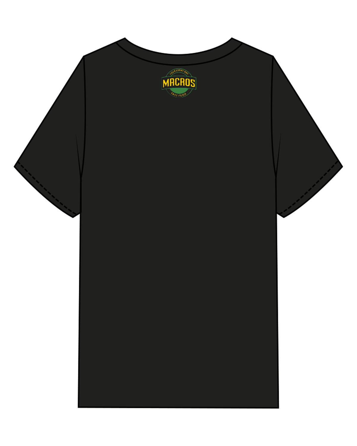 The Womens Heavyweight Tee - Black - MBC LA COSTA - Center Chest 2 Stacks & Center Back Neckline - Printed - Full Color