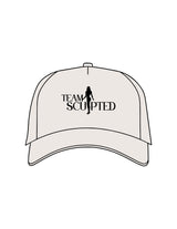 The Foam Trucker Hat - Bone - Team Sculpted - Center Crown Stacked - Printed - Black